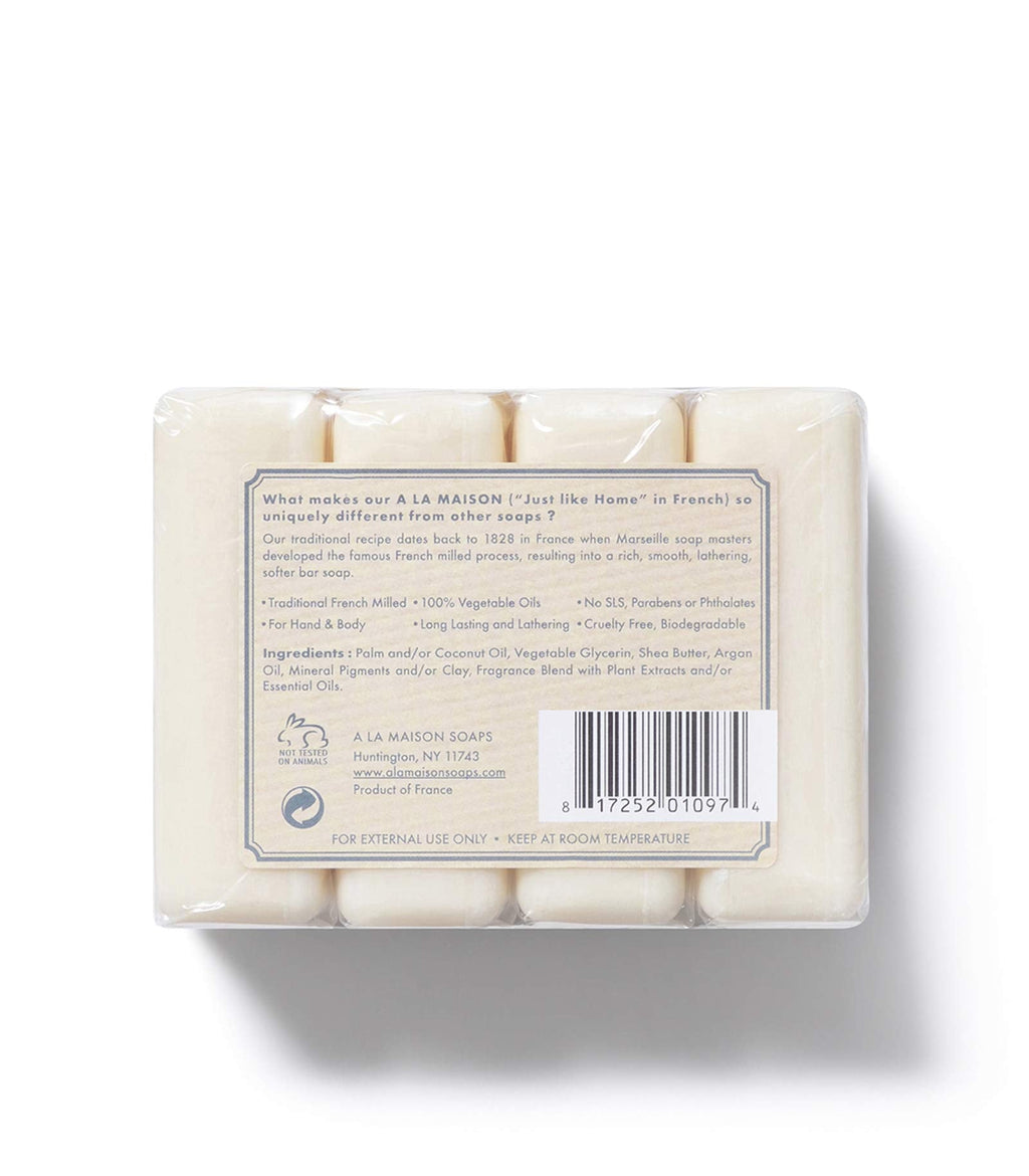 A LA MAISON Fresh Sea Salt Bar Soap – Triple Milled, Vegan & Biodegradable | 12 Bars x 3.5 oz