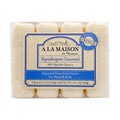 A LA MAISON Hypoallergenic Unscented Bar Soap – 4 Bars, 3.5 oz Each | Triple French Milled