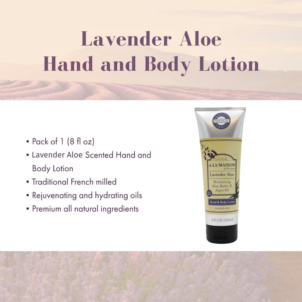 A LA MAISON Lavender Aloe Body Lotion, 8 FZ