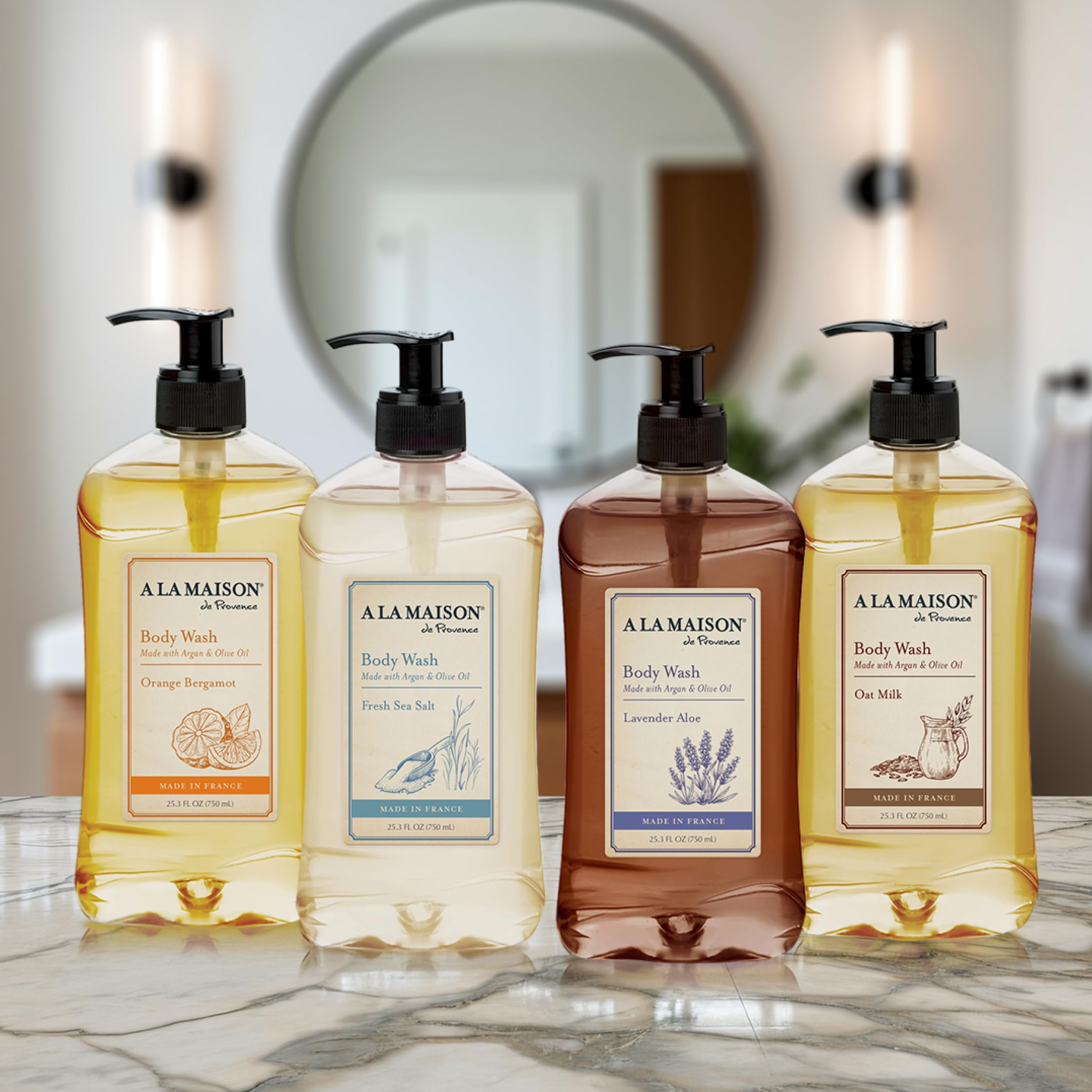 A La Maison Lavender Aloe Body Wash 25.36 fl oz – 2 Pack