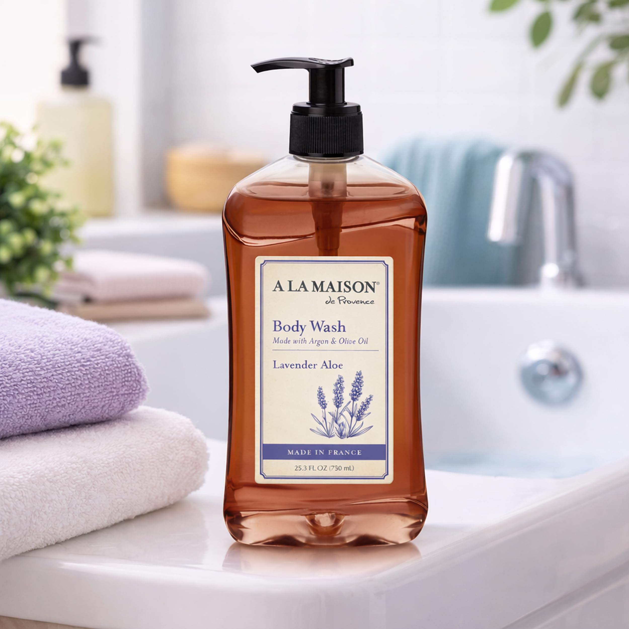 A La Maison Lavender Aloe Body Wash 25.36 fl oz – 2 Pack
