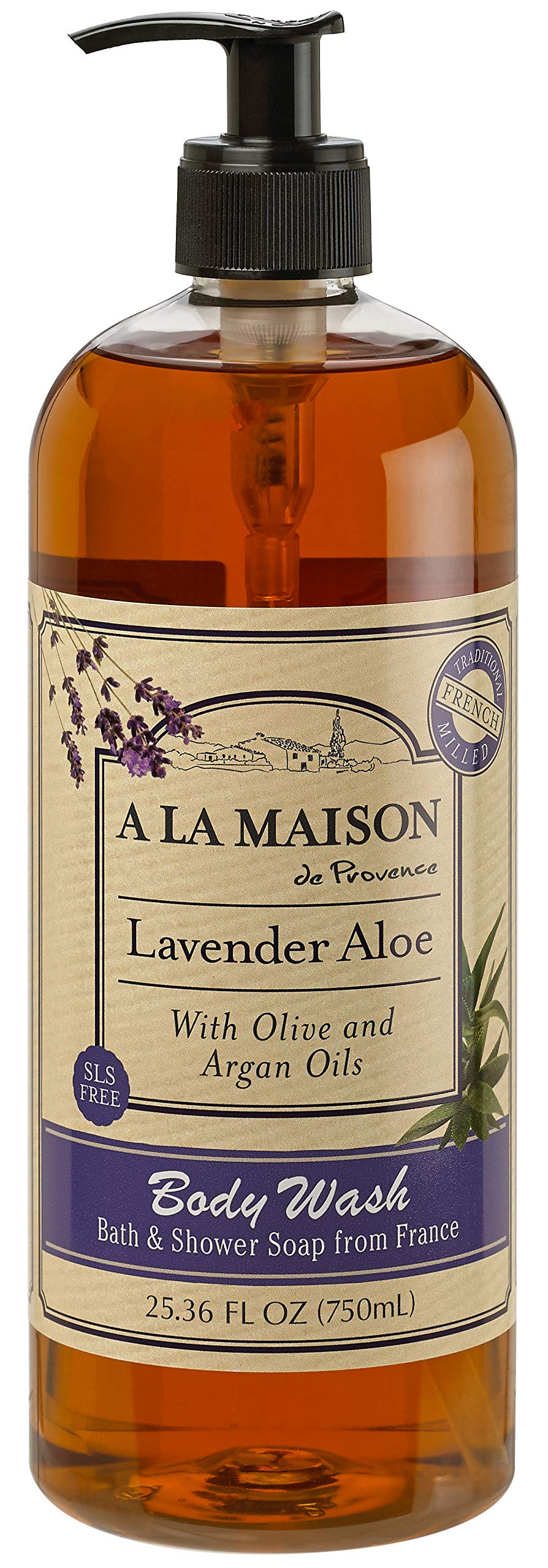A LA MAISON Lavender Body Wash – 25.36 fl oz | Made in France