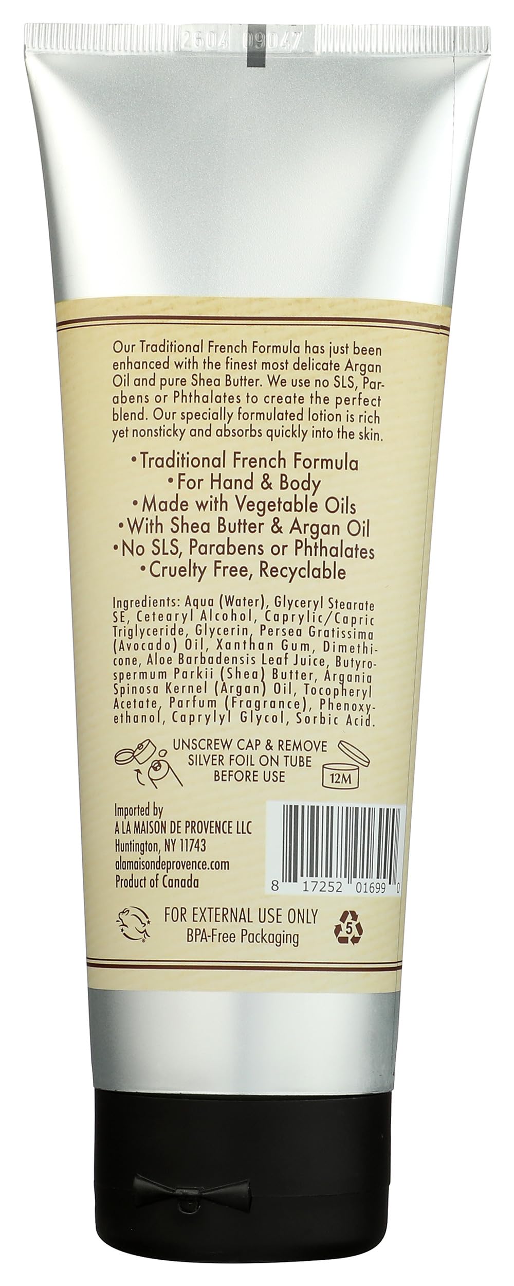 A LA MAISON Oatmilk Body Lotion 8 oz – Hydrating, Cruelty-Free