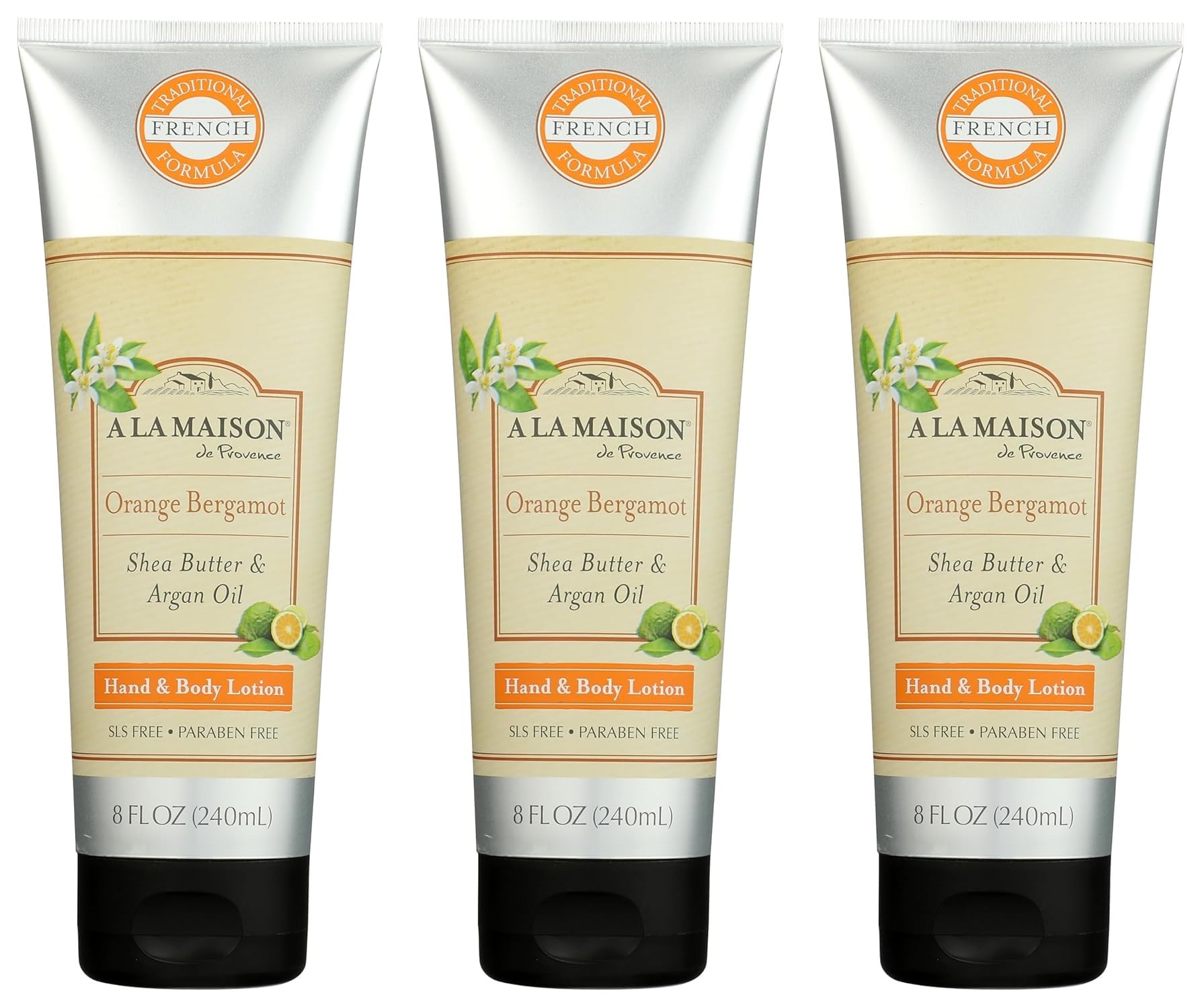 A La Maison Orange Bergamot Body Lotion 8 oz – 3 Pack