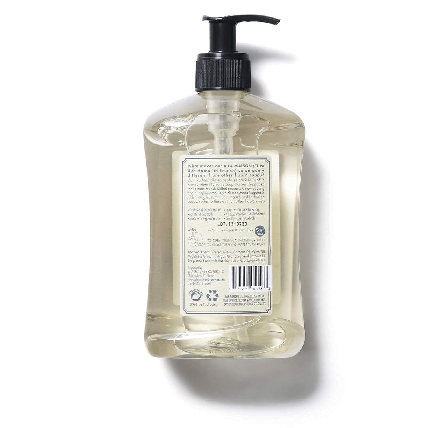 A LA MAISON French Liquid Hand Soap – Fresh Sea Salt (6-Pack, 16.9 oz) | Plant-Based, Vegan, Cruelty-Free