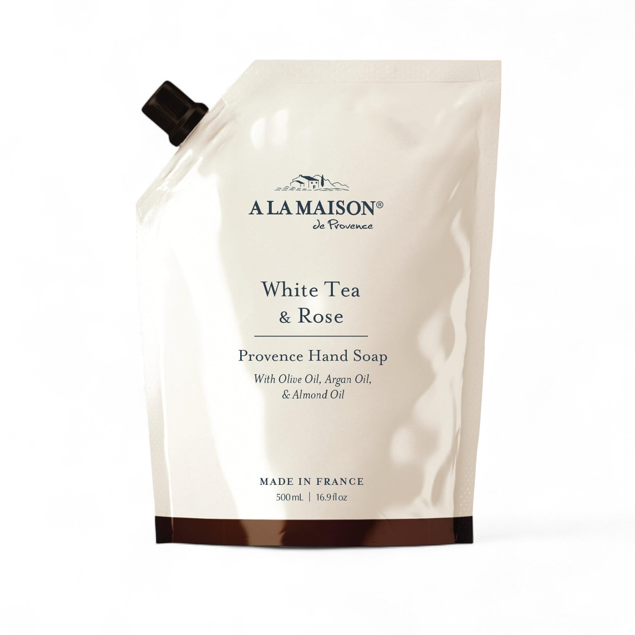 A LA MAISON Hand Soap Refill Pouch – White Tea & Rose | Eco-Friendly & Made in France