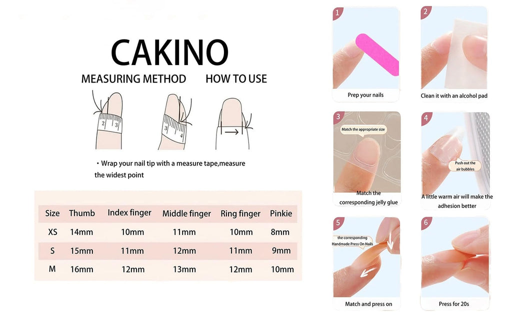10-Piece Nude Gradient Cat’s Eye Press-On Nails with Pearl Bow & Rhinestones – Almond Shape (XS)