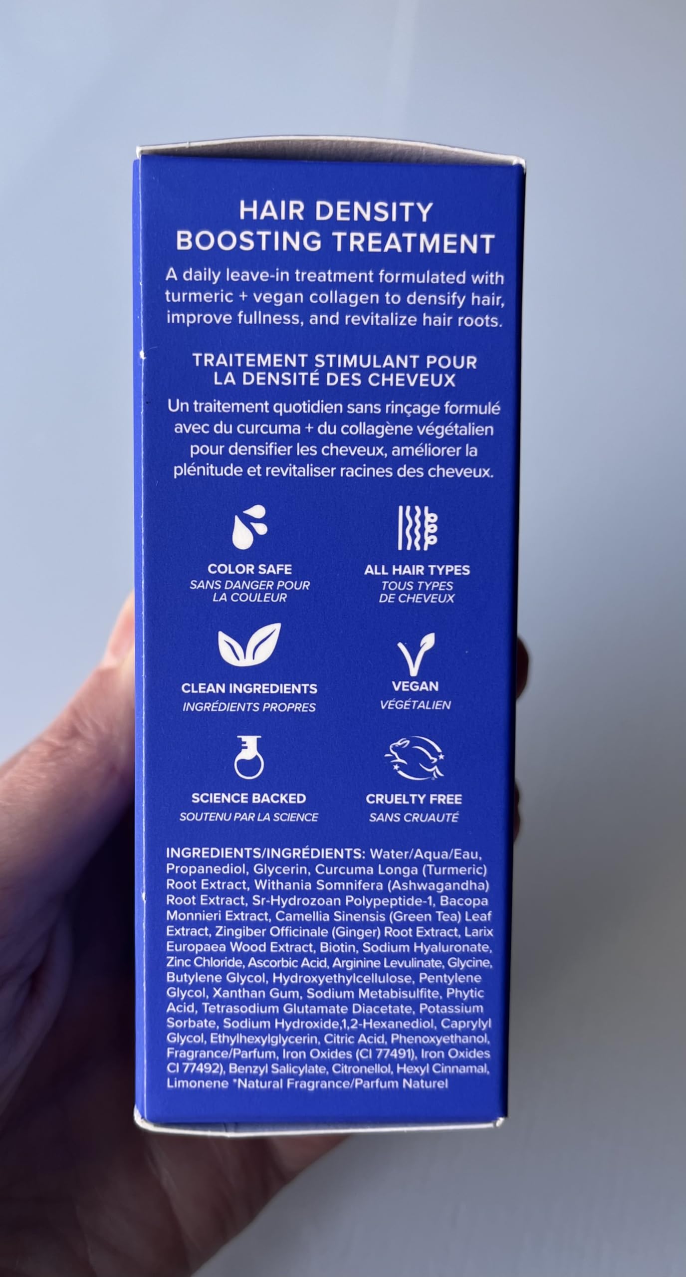 AAVRANI Hair Density Boosting Treatment | Ashwagandha, Vegan Collagen & Turmeric Scalp Serum for Thicker Hair | Non-Greasy, 2 fl oz