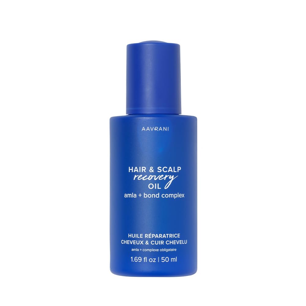AAVRANI Hair & Scalp Recovery Oil – Rosemary, Bond Complex & Amla | Frizz Control & Growth | Vegan 1.69 oz