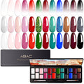 ABAC 24 Colors Christmas Nail Art Gel Kit – Ombre, Blooming Aura, No Wipe UV/LED