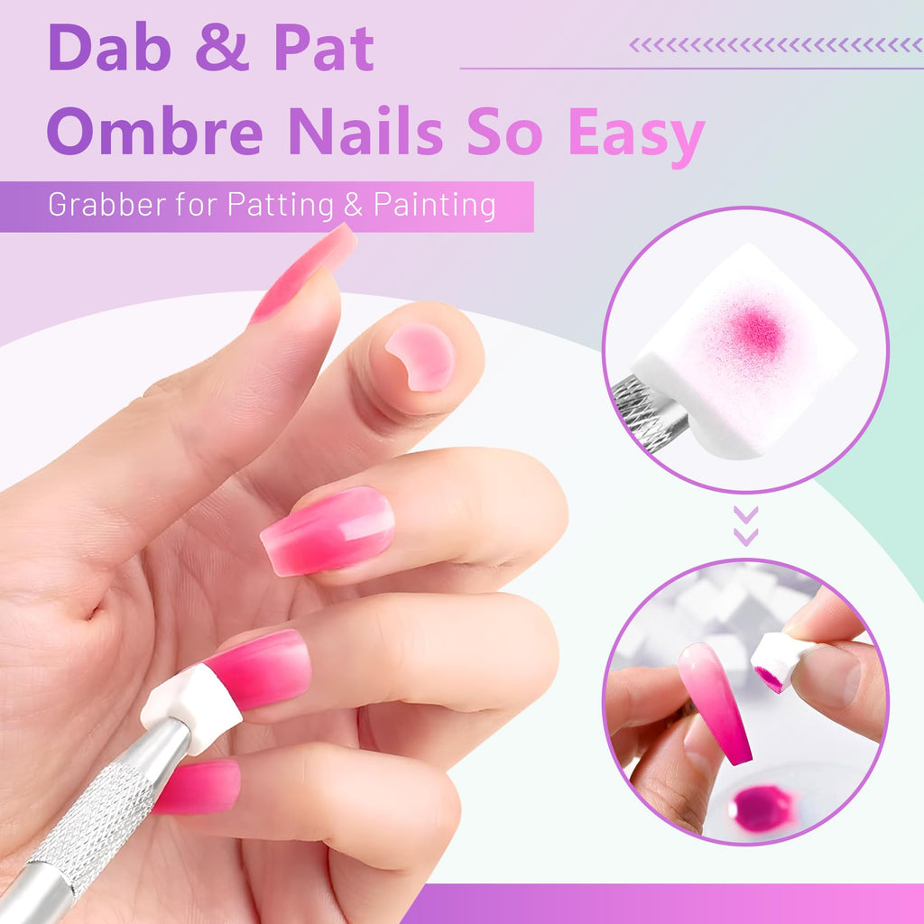 ABAC 24-Color Hema-Free Solid Gel Polish Kit | Ombre & Pat Paint Nails