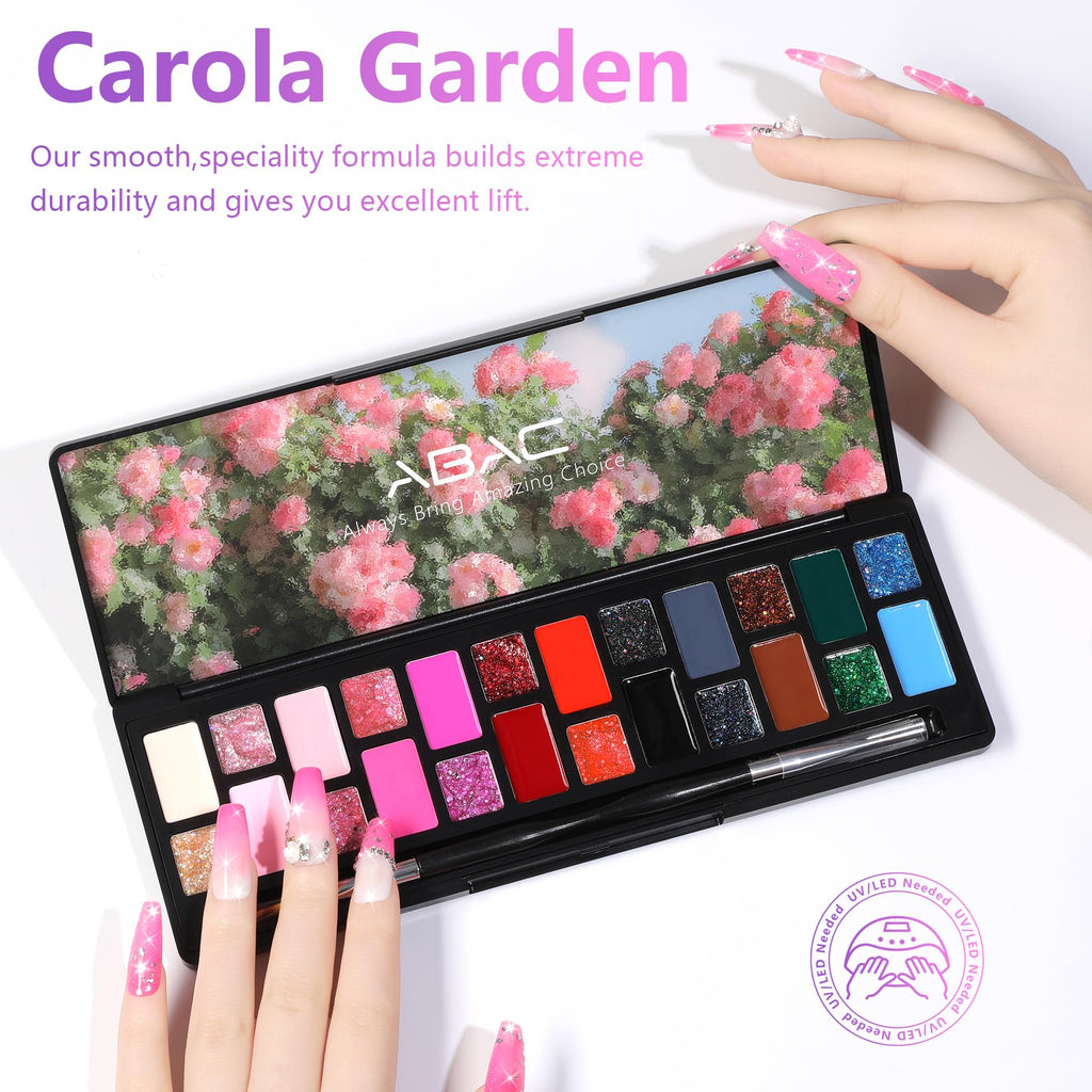 ABAC 24-Color Hema-Free Solid Gel Polish Kit | Ombre & Pat Paint Nails