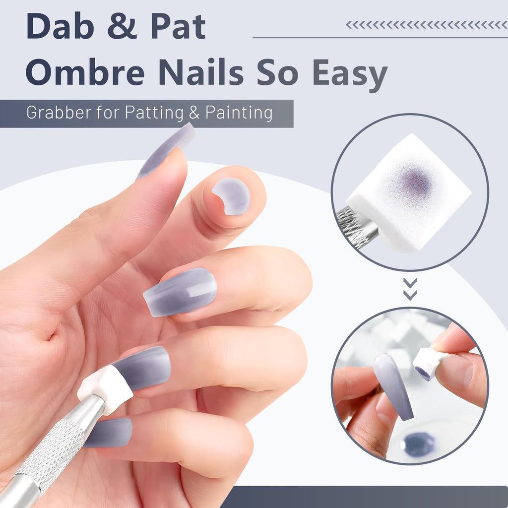 ABAC Fall & Winter Solid Gel Polish Set – Ombre & Pat Paint, Pro Brush