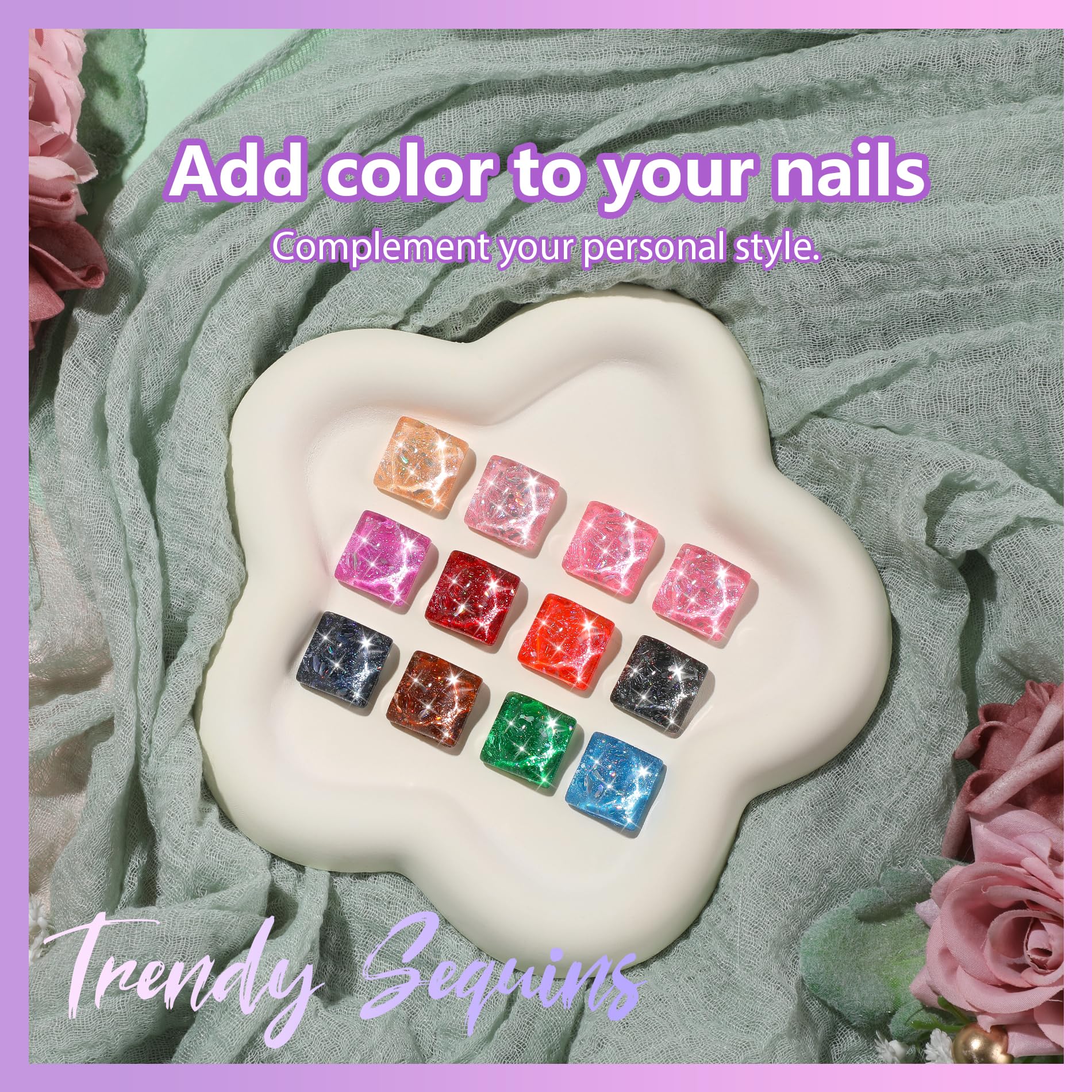 ABAC 24-Color Hema-Free Solid Gel Polish Kit | Ombre & Pat Paint Nails