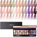 ABAC Solid Gel Nail Polish Kit – 24 Colors, Ombre & Pat Paint Art, Hema-Free, Soak-Off Gel