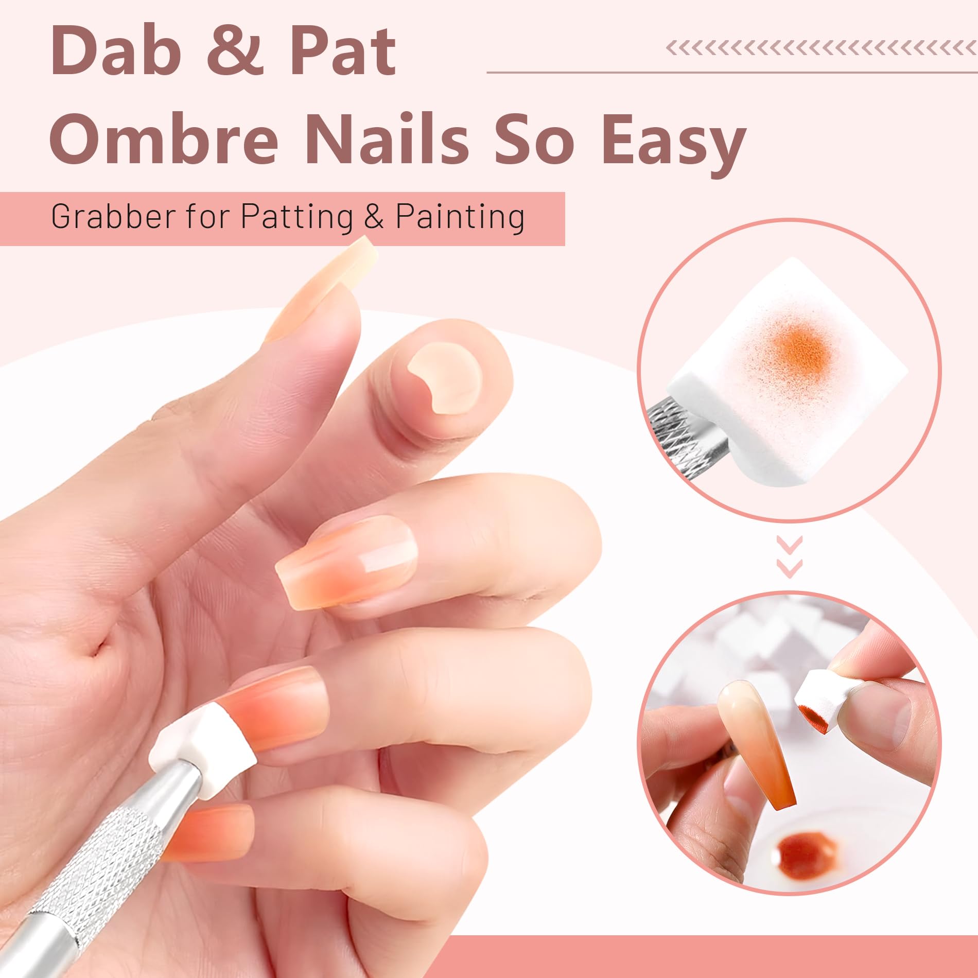 ABAC Solid Gel Nail Polish Kit – 24 Colors, Ombre & Pat Paint Art, Hema-Free, Soak-Off Gel