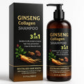 ABBASI & CO 900ml 3-in-1 Ginseng Collagen Shampoo with Ginger Extract | Hair Growth, Keratin & Silk Protein