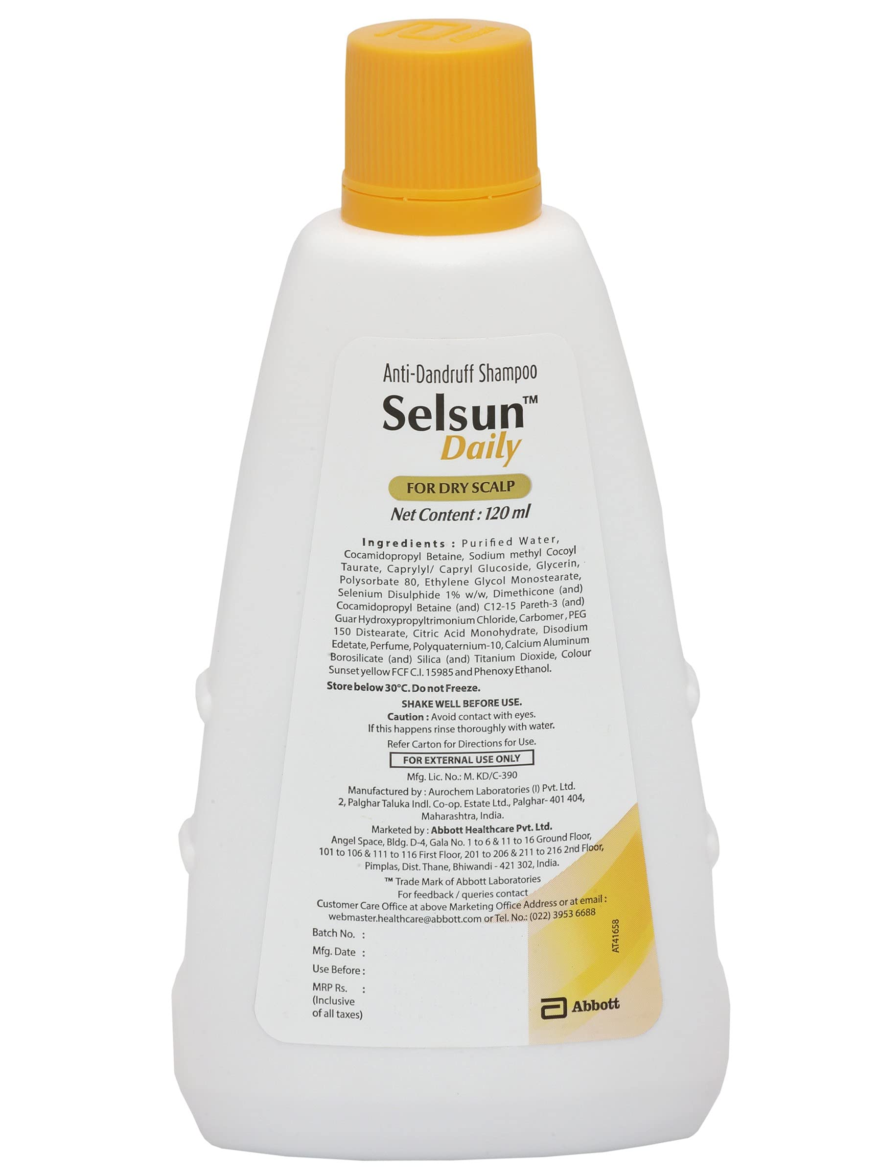 Abbott Selsun Daily Anti-Dandruff Shampoo 240 ml – 1% Selenium Sulphide