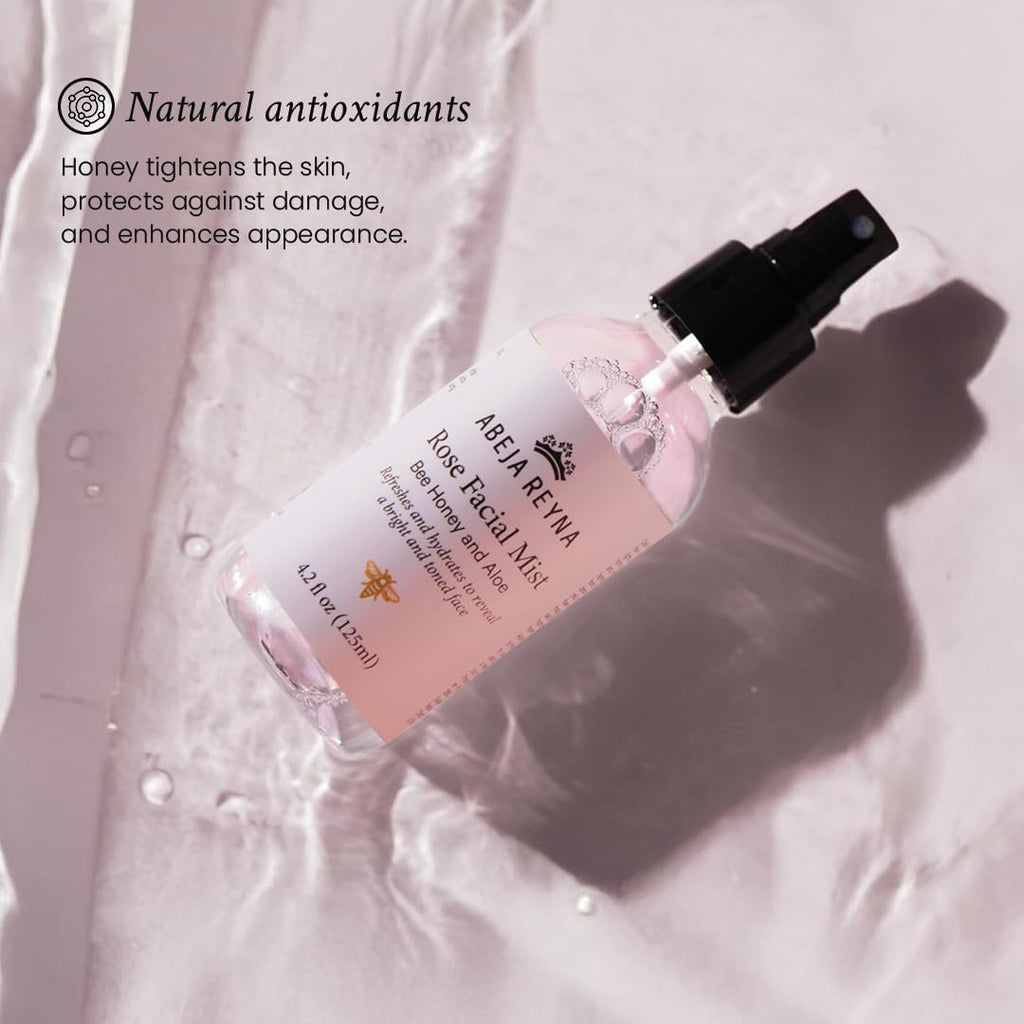 ABEJA REYNA Rose Facial Mist with Organic Honey & Aloe Vera – 125ml