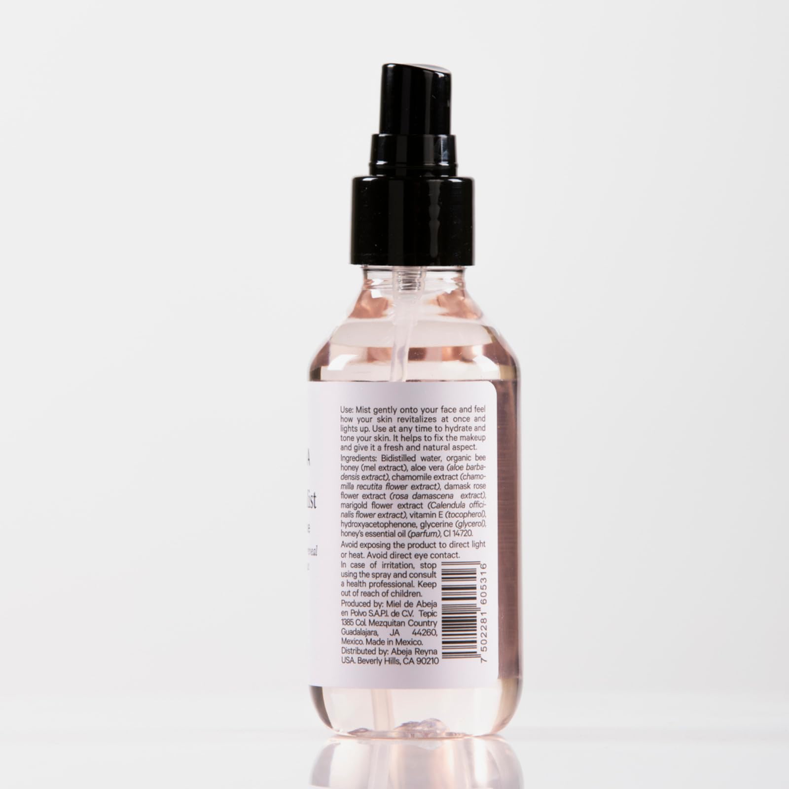 ABEJA REYNA Rose Facial Mist with Organic Honey & Aloe Vera – 125ml
