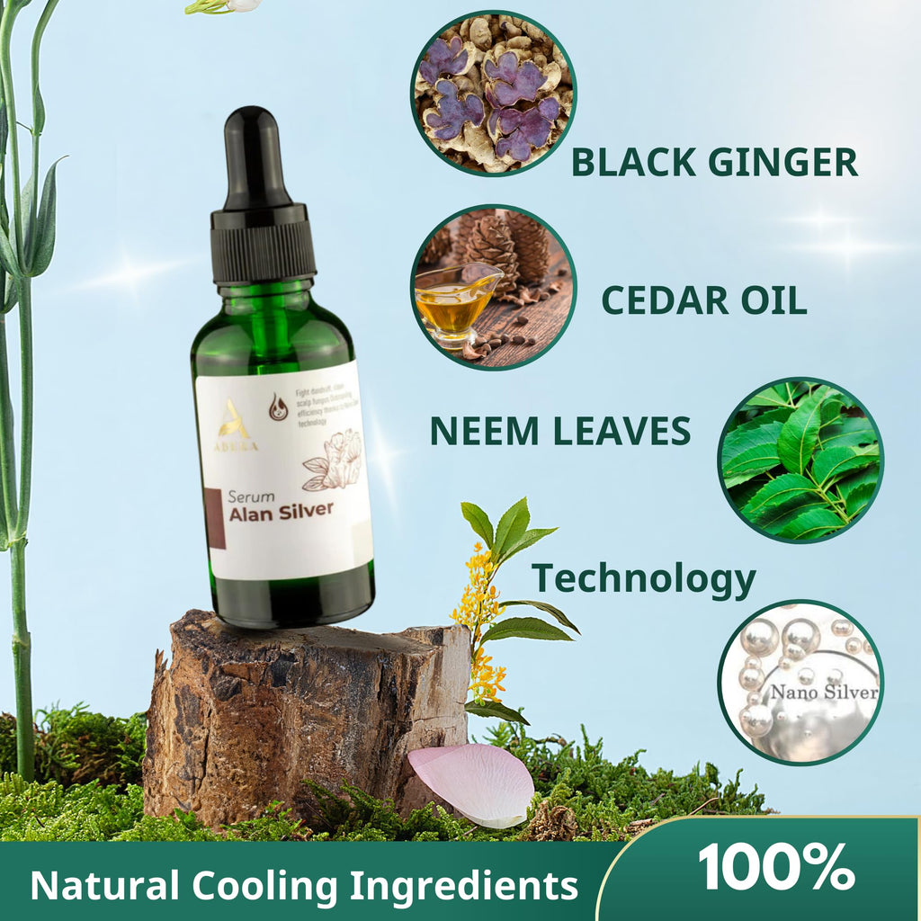 ABERA Alan Silver Serum – Botanical Hydrating Serum for Dry & Sensitive Skin (3 Boxes)