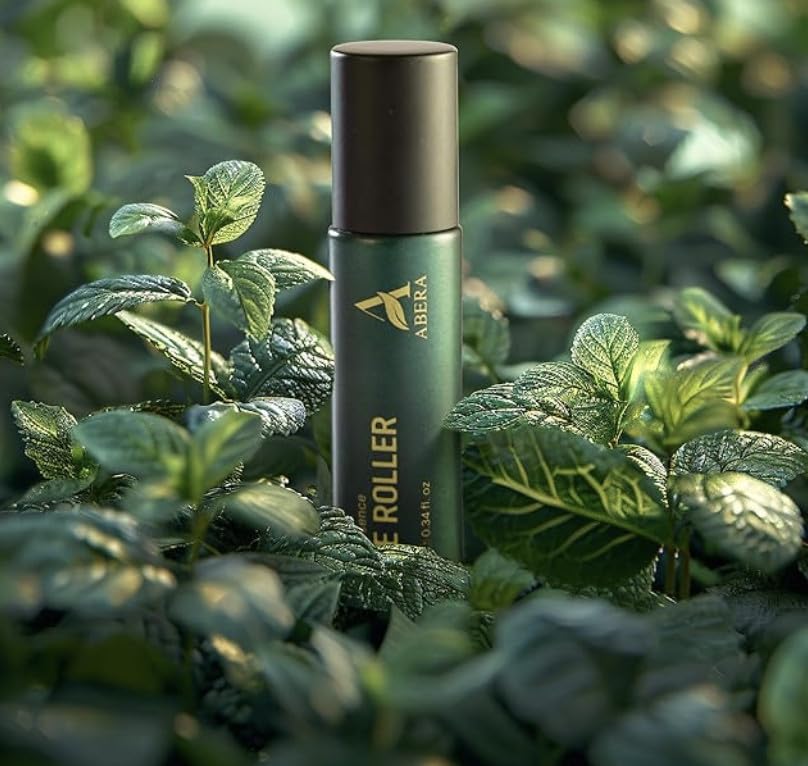 ABERA Eye Roller Serum for Men – Mint Essence, Vitamin C & Peptides | 0.34 fl oz
