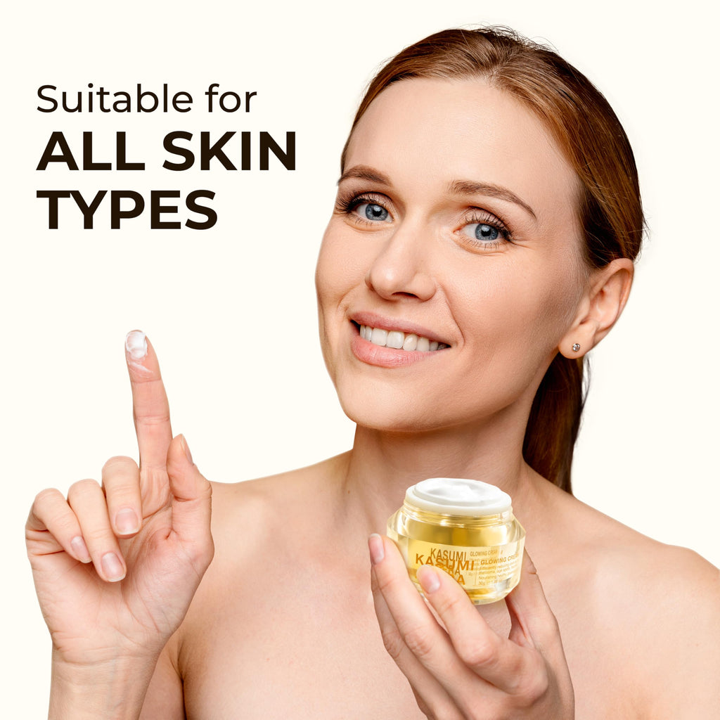 ABERA Kasumi Glowing Cream — Niacinamide + HA, Red Ginseng, Dark Spots & Anti-Aging (1.06 oz) Upgraded