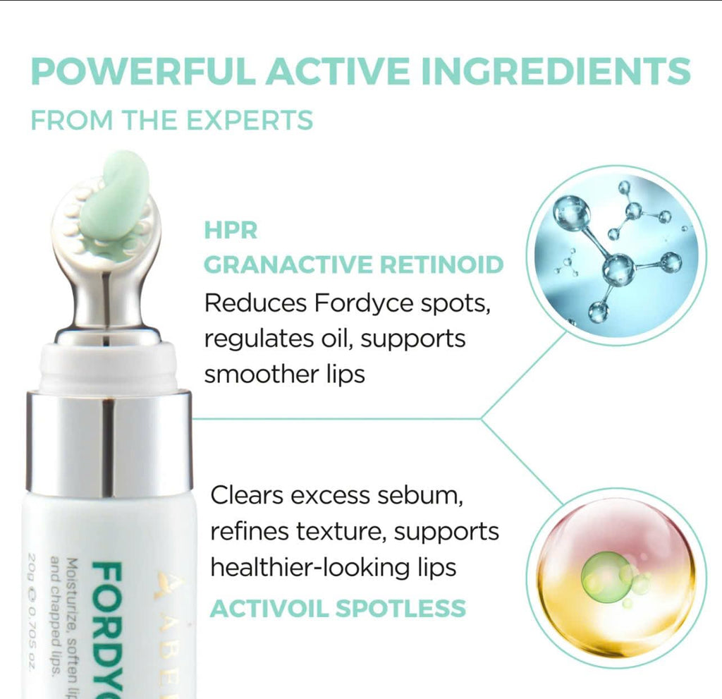 ABERA Fordyce Cream – Advanced HPR Formula for Lips | Fordyce Spot Remover & All-Day Moisturizing (0.7 oz)