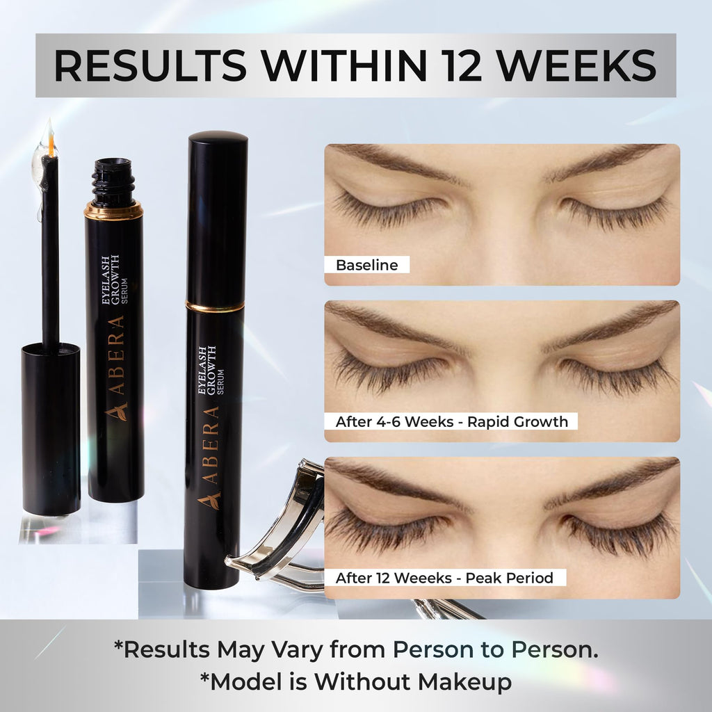 ABERA Misan Eyelash Growth Serum (Upgrade Version) – Natural Lash Booster 3-Pack