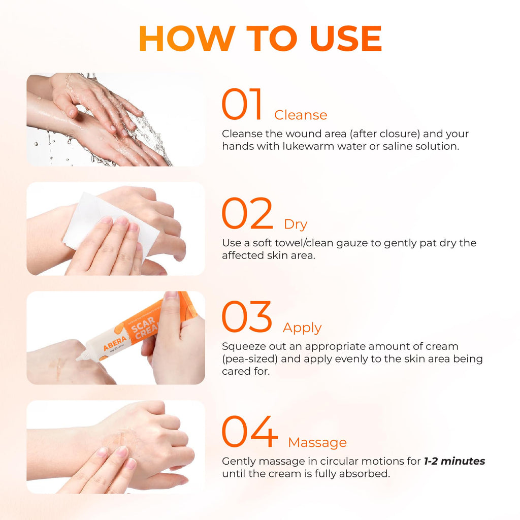 ABERA Scar Cream (Upgrade) – Skin Regeneration & Repair, 1.41 oz per Item (Set 2)