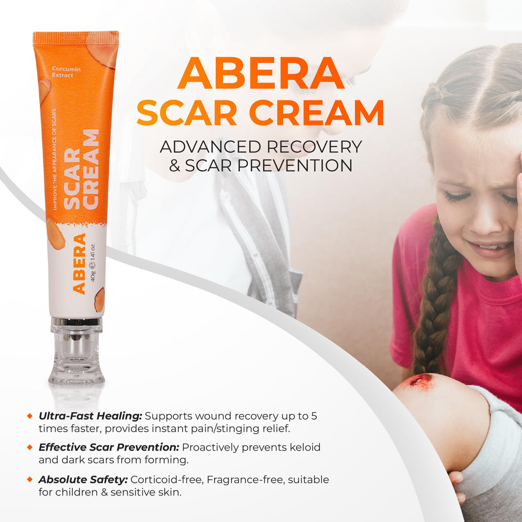 ABERA Scar Cream (Upgrade) – Skin Regeneration & Repair, 1.41 oz per Item (Set 2)