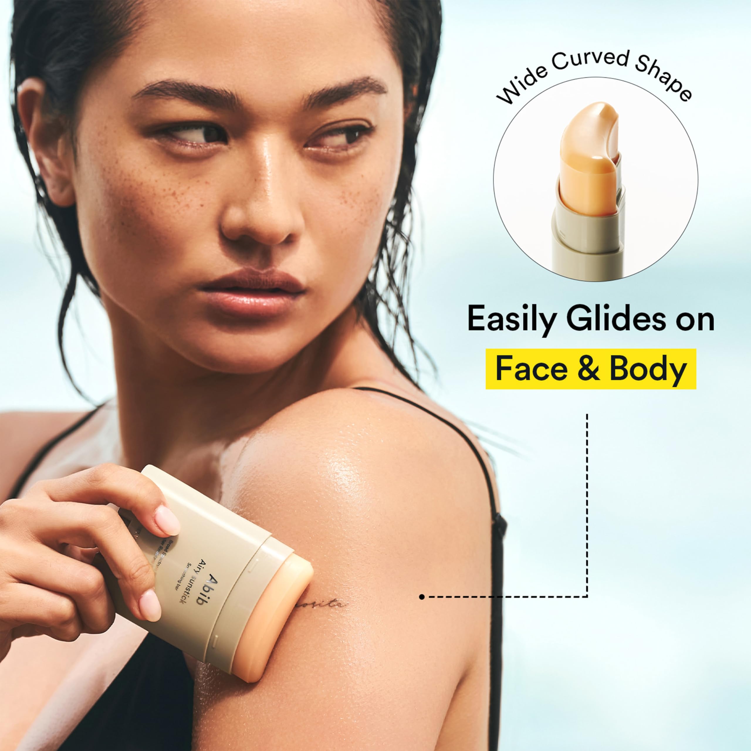 Abib Airy Sunstick Protection Bar SPF50+ Broad Spectrum | Semi-Matte, Water-Resistant
