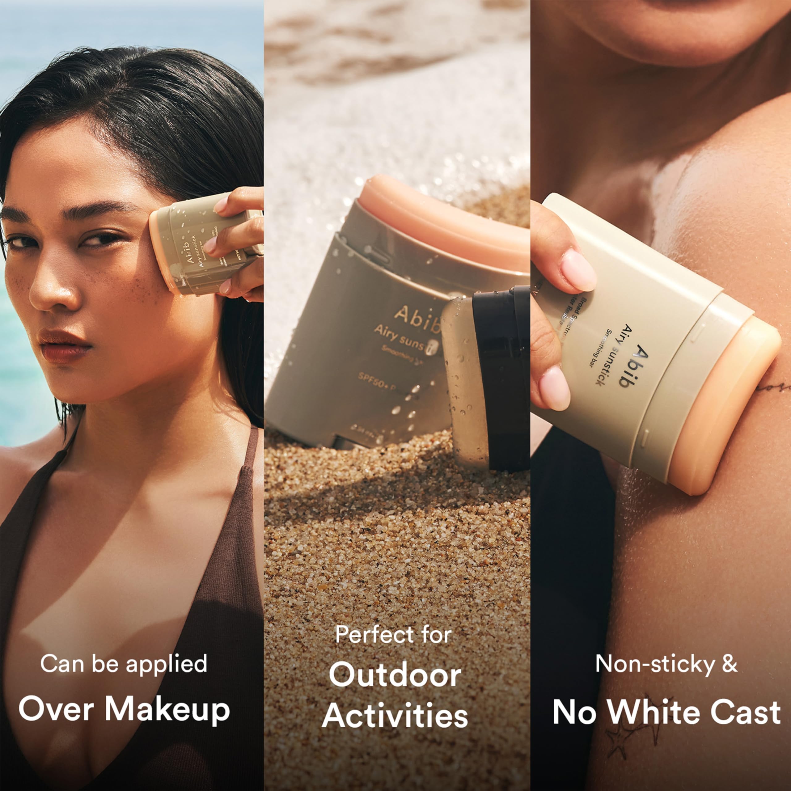 Abib Airy Sunstick Protection Bar SPF50+ Broad Spectrum | Semi-Matte, Water-Resistant