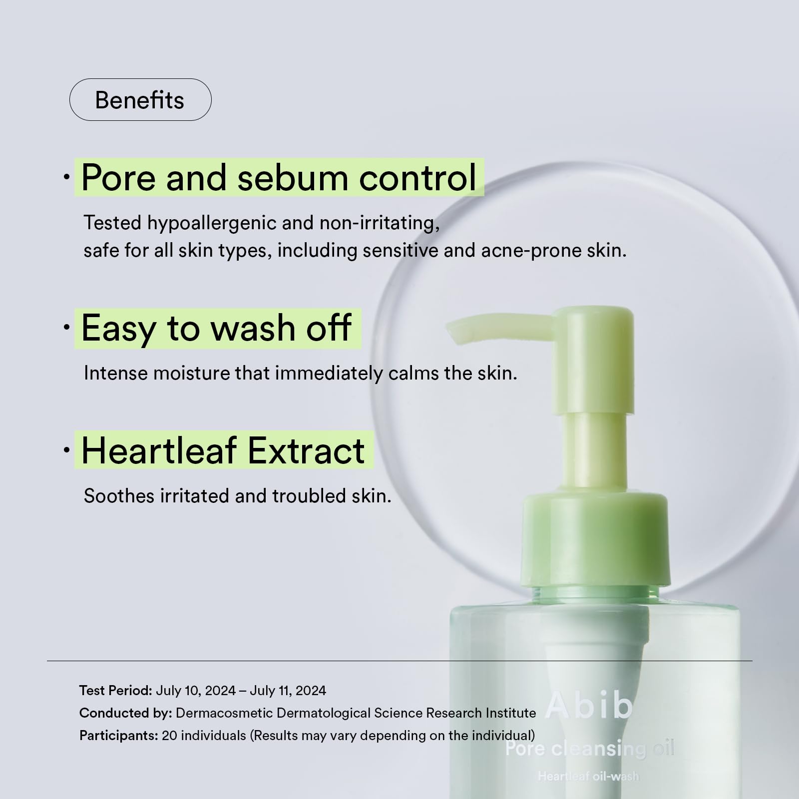 Abib Pore Cleansing Oil Heartleaf Oil-Wash 6.76 fl oz (200 mL)