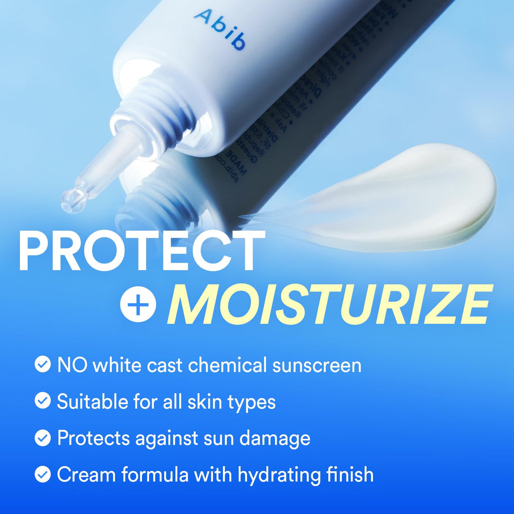 Abib Watery Hyaluron Sunscreen Moisture Tube SPF 30 50ml – Lightweight, No White Cast