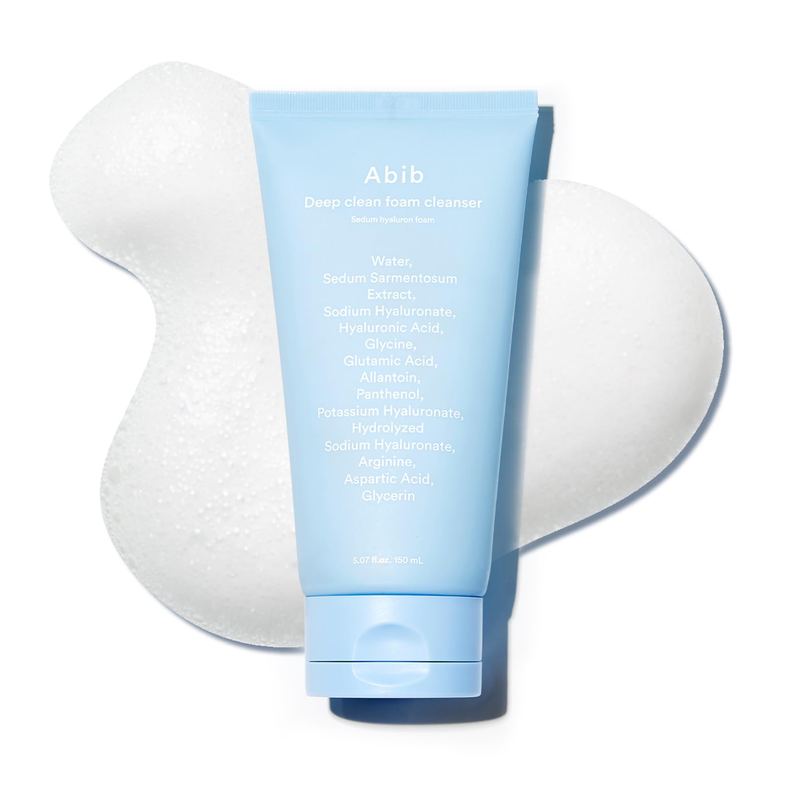 Abib Deep Clean Foam Cleanser Sedum Hyaluron 150ml | Hydrating Daily Cleanser