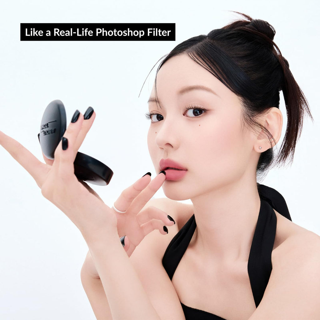 ABOUT TONE Blur Powder Pact 0.32oz – Pressed Powder with Mirror, Matte Finish, Vegan Formula