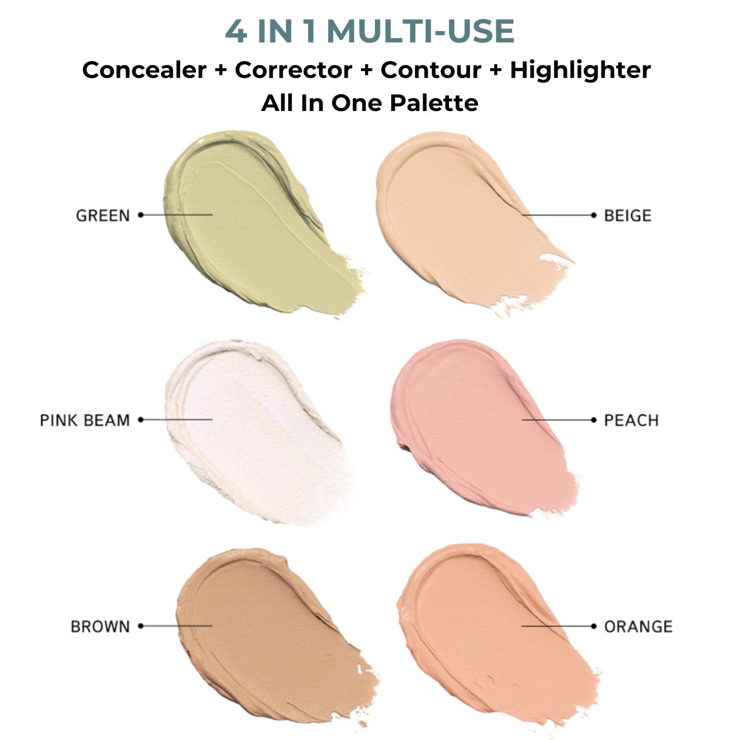ABOUT TONE All-In-One Palette: Concealer, Corrector, Contour, and Highlighter