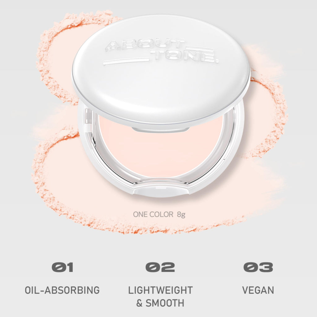 About Tone Sebum Cut Powder Pact 0.28oz – Extreme Oil Control, Vegan, Mirror & Puff