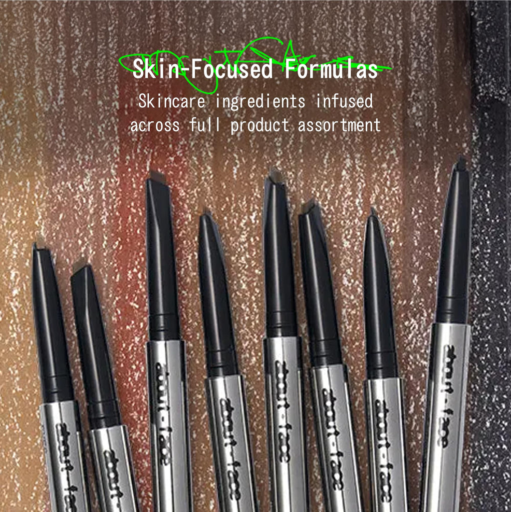 about-face Brow Artist – Long-Wear Brow Pencil with Built-In Spoolie – Clean, Vegan, Cruelty-Free – 0.007 oz (Four – Light Brown)