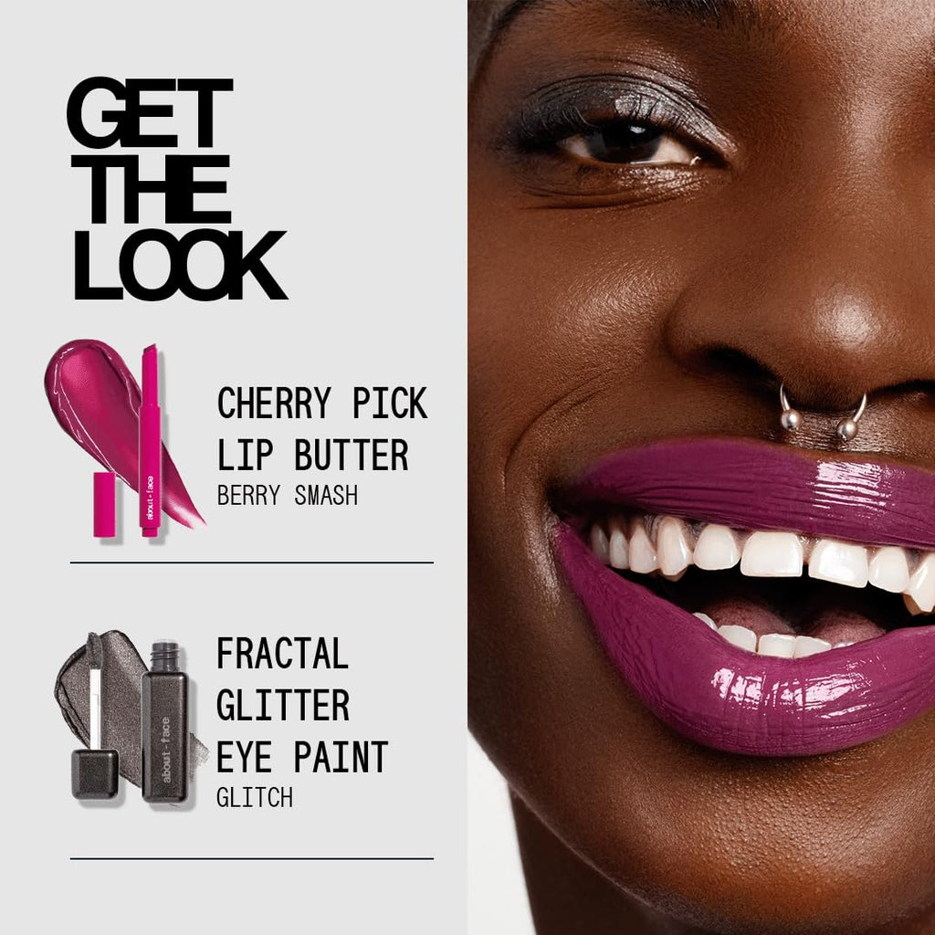 About Face Cherry Pick Lip Color Butter – High-Shine, Hydrating Lip Balm in Berry Smash | Vegan & Cruelty-Free
