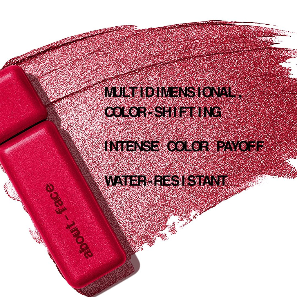 aboutface Fractal Glitter Eye Paint Cherie – Smudge-Proof, 12-Hour Liquid Eyeshadow (Vegan, Cruelty-Free)
