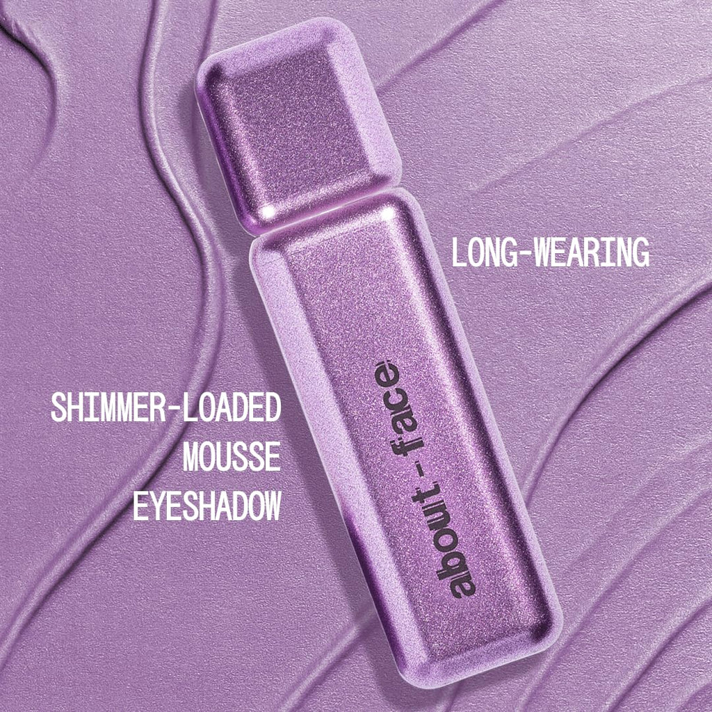 About Face Fractal Glitter Eye Paint Take A Trip – Smudge-Proof, Long-Lasting Lavender Liquid Eyeshadow (0.13 oz)