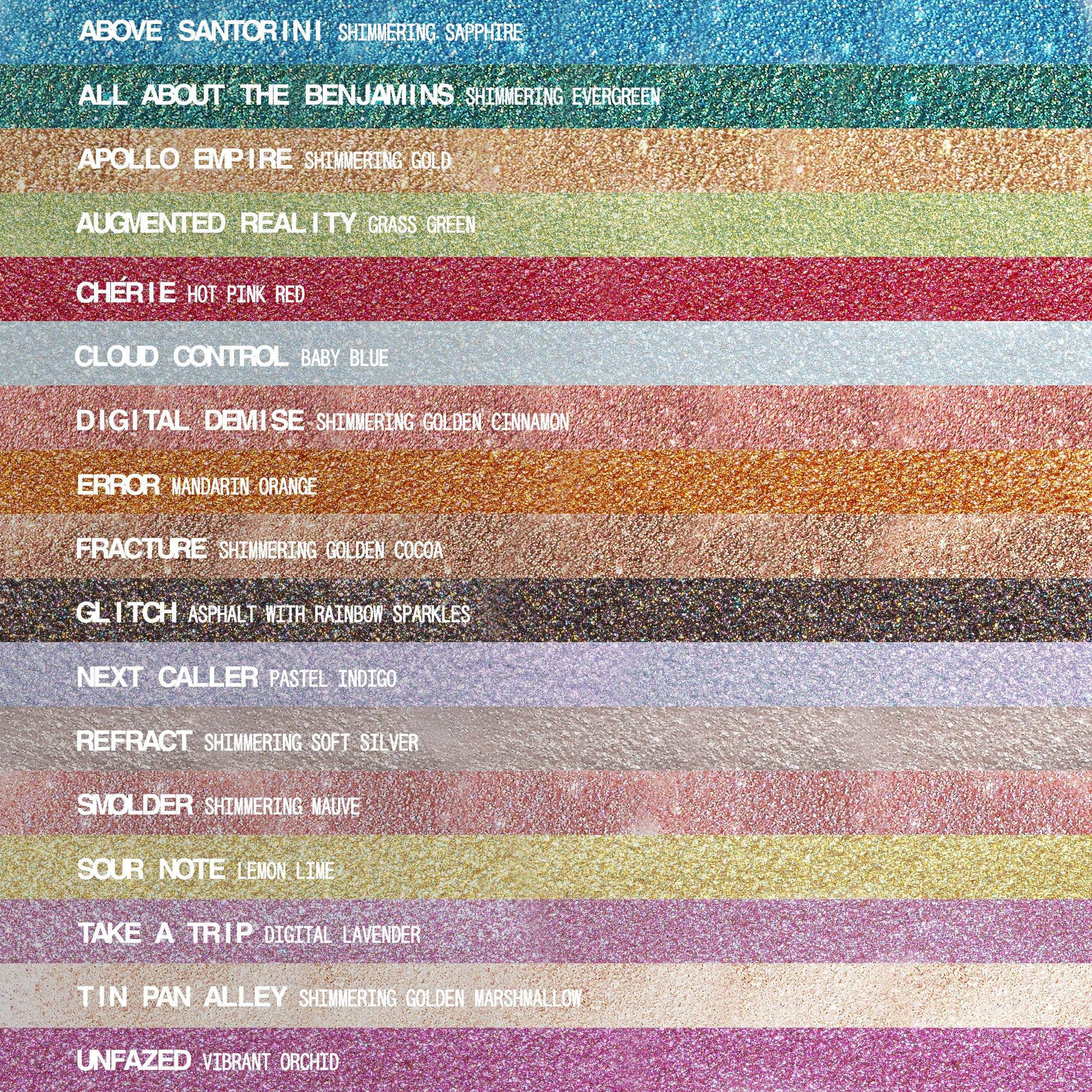 About Face Fractal Glitter Eye Paint Take A Trip – Smudge-Proof, Long-Lasting Lavender Liquid Eyeshadow (0.13 oz)