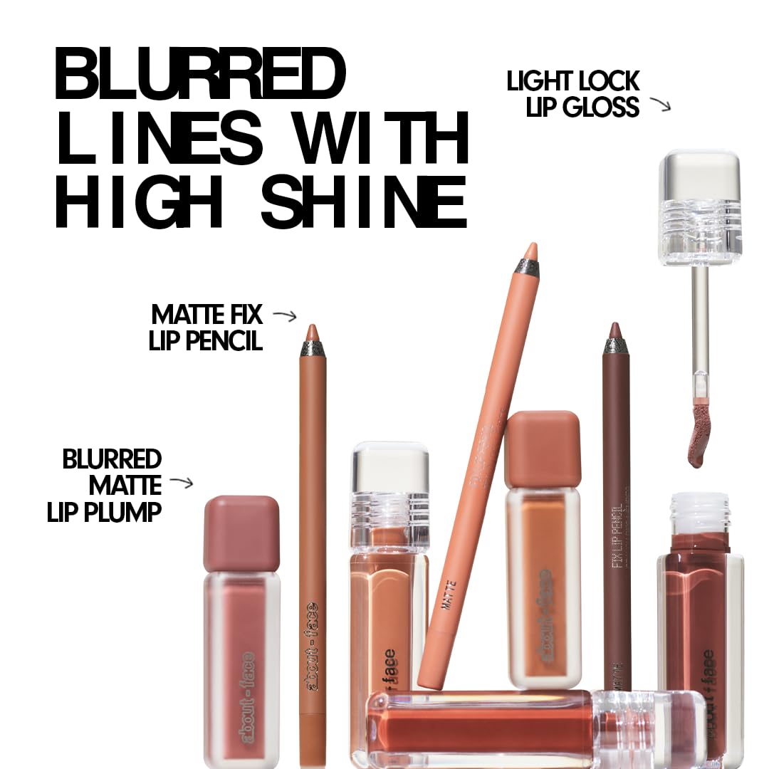 about-face Light Lock Lip Gloss Adore Me – Non-Sticky, High-Shine Lip Oil Gloss (Chestnut) | Vegan, Cruelty-Free