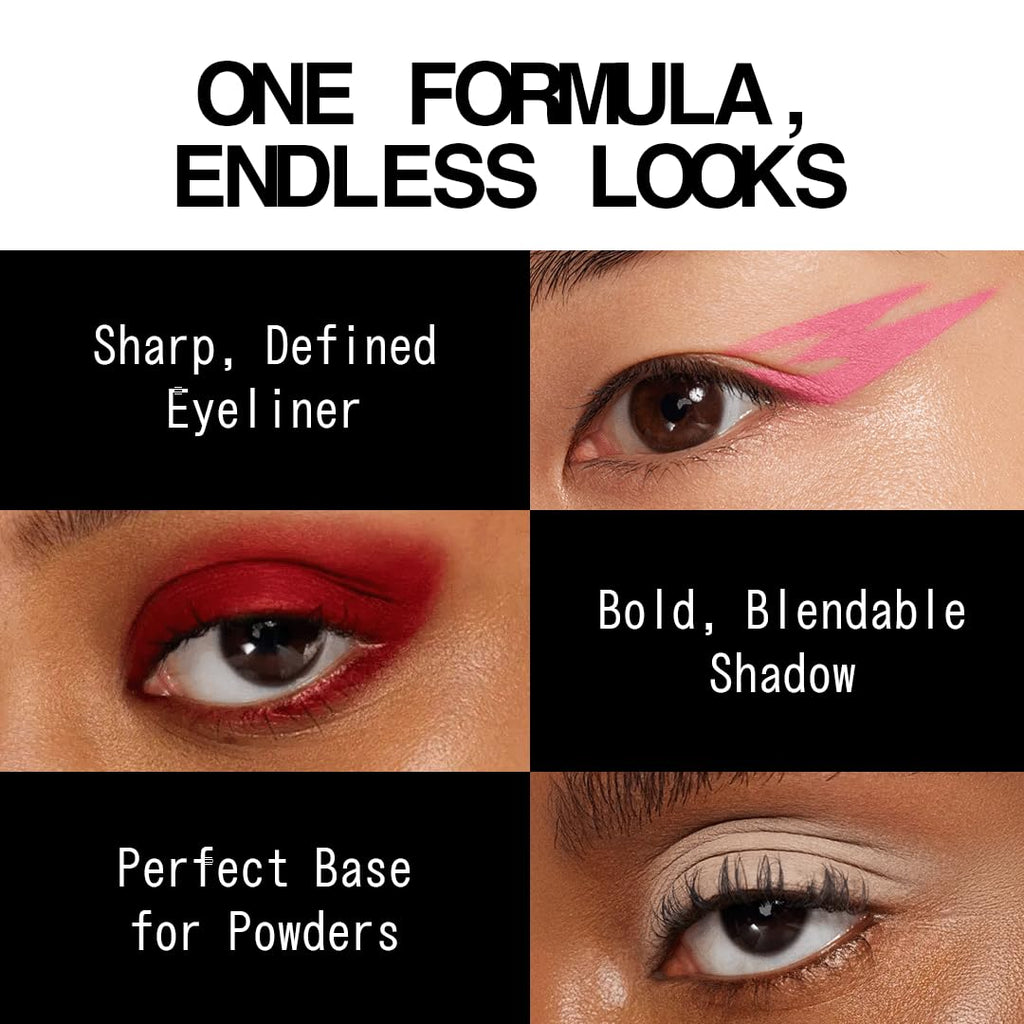 About-Face Matte Fluid Eye Paint Art of Darkness – High-Pigment Vegan Matte Liquid Eyeshadow
