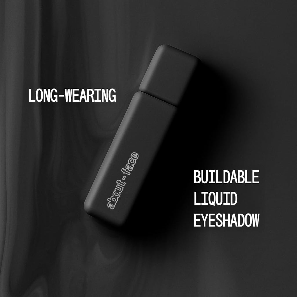 About-Face Matte Fluid Eye Paint Art of Darkness – High-Pigment Vegan Matte Liquid Eyeshadow