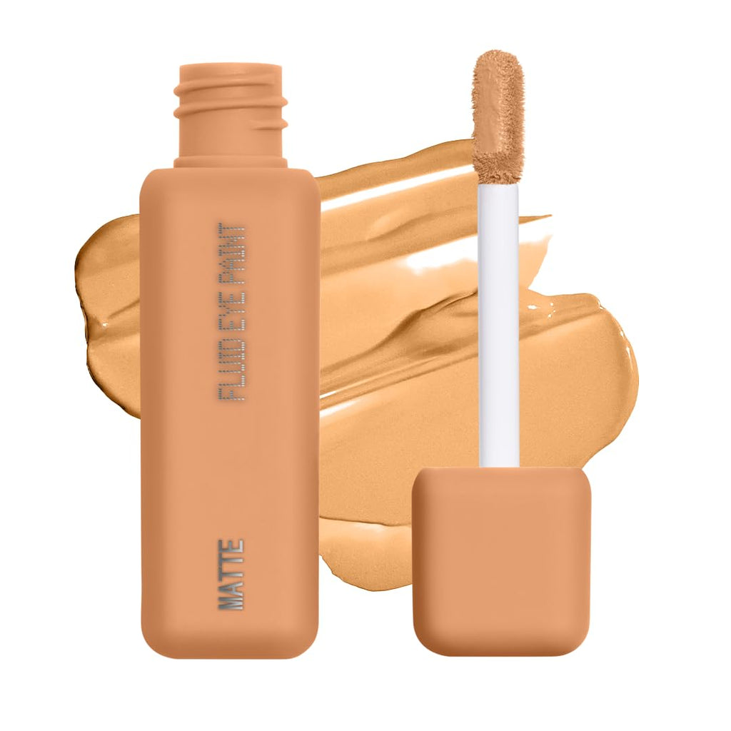 AboutFace Matte Fluid Eye Paint – Creamsicle Orange | High-Pigment, Long-Lasting, No-Budge Matte, Vegan & Cruelty-Free