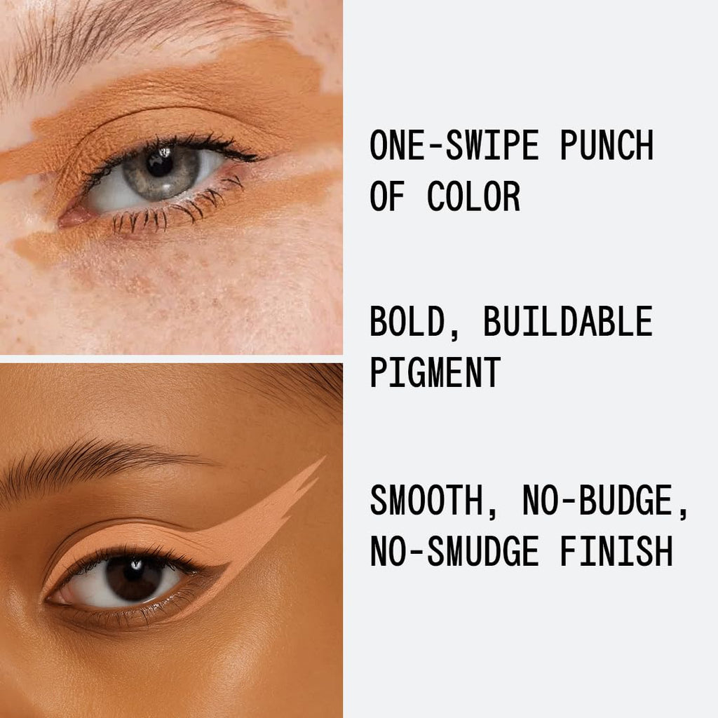 AboutFace Matte Fluid Eye Paint – Creamsicle Orange | High-Pigment, Long-Lasting, No-Budge Matte, Vegan & Cruelty-Free