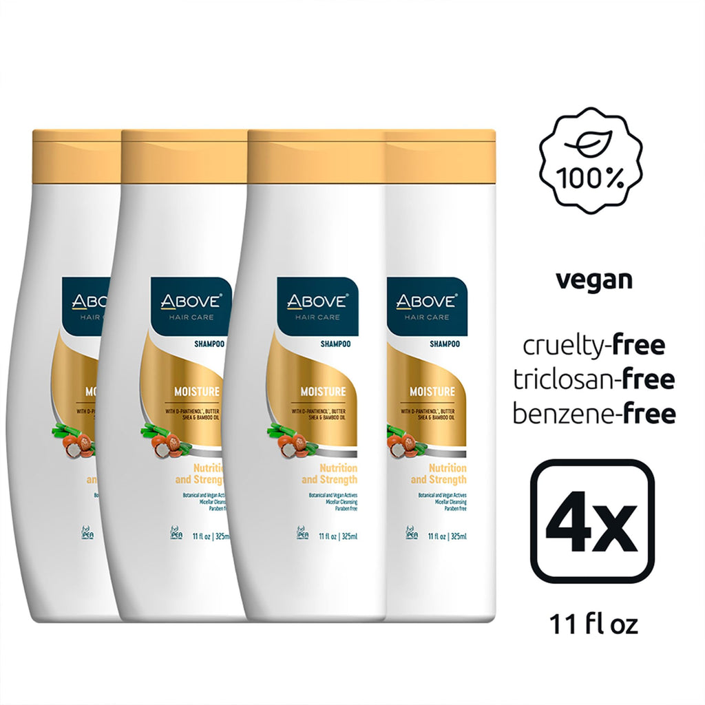 ABOVE Moisture Shampoo 4-Piece Set – Shine, Softness & Frizz Control